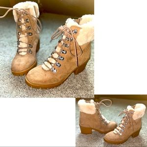 Heeled fury boots